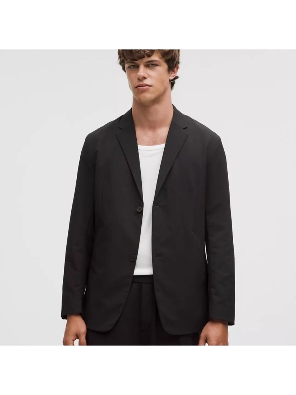 Lululemon New Venture Button-Front Black Blazer